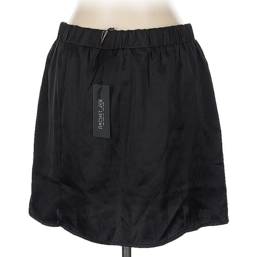 Rachel Zoe Black Casual Work Skirt Size L NWT - Picture 3 of 5